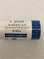 American Innovation 2020P $25 roll Massachusetts