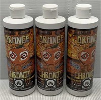 3 Bottles of Orange Chronic Bong Cleaner - NEW