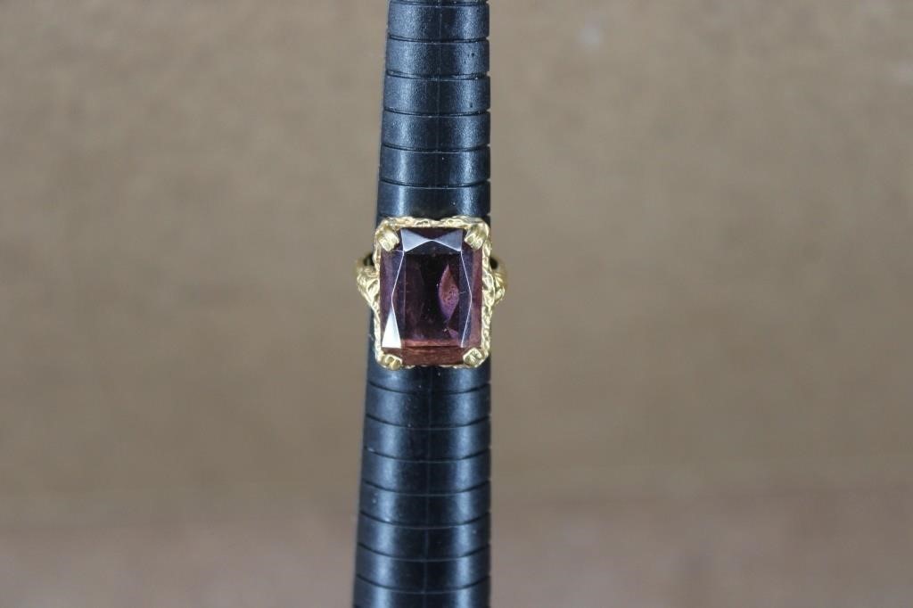 Vintage Faux Amethyst Sarah Coventry Ring