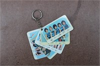 Vtg 80's Photo Menudo Latino Boy Band Key Chain