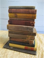 LOT OF 12 OLD BOOKS