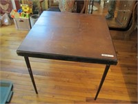 FOLDING CARD TABLE W/ SEWING SPOT