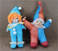 Vintage Hand Made Clown Dolls