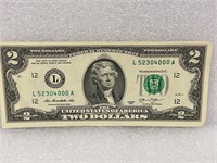 2013 $2 bill