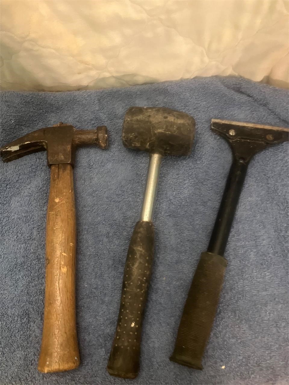Tools-scraper hammer mallet