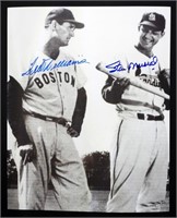 TED WILLIAMS & STAN MUSIAL AUTOGRAPH 8X10 PHOTO