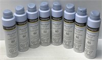 8 Cans of Neutrogena SPF60 Sunscreen Spray NEW