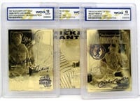 (3) Graded 1996/97 Bleachers 23KT Gold Cards