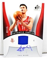 YAO MING AUTOGRAPH PATCH CARD