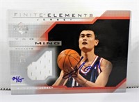YAO MING AUTOGRAPH PATCH CARD UPPER DECK