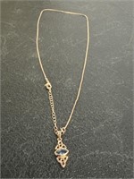 GWG Women's Necklace 18K Rose Gold Plated Double