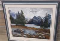 Oil on Canvas Painting by Y Christ - Framed 26x22"