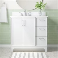 Style Selections Madix 36-in White Bathroom Vanity