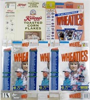 (5) CEREAL BOXES - WHEATIES & KELLOGGS