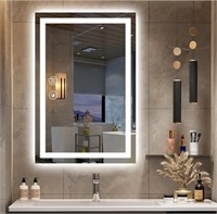New LED Bathroom Mirror,16in x24in Anti Fog