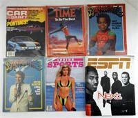 (6) MIXED CELEBRITY & SPORT MAGAZINES