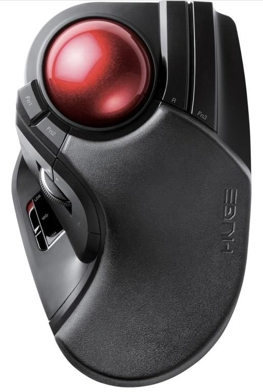 New ELECOM HUGE Trackball Mouse, 2.4GHz Wireless