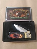 RHINOCEROUS COLLECTORS KNIFE IN TIN CAN