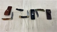 Assorted Folding Hunting Knives