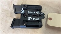 2- Glock Cal. 45 Magazines with Belt Holder