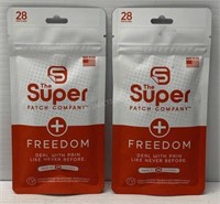 $150 - 2 Packs of Super Patch Freedom Patches NEW