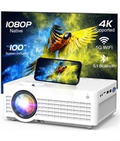 $120 Native 1080P Projector with 5G WiFi