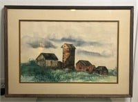 Sue Fehlinger Signed Original Painting Rural Farm
