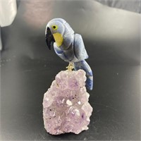 Natural Stone Handcarved Quartz Bird