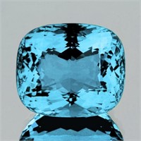 Natural Swiss Blue Topaz 21.68 Cts  {Flawless-VVS}