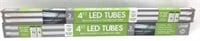 (2) 2 pk 4 ft LED Tubes, Replaces T12 & T8