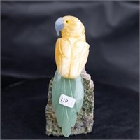 Natural Stone Handcarved Quartz Bird