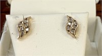 14kt Gold & Diamond Earrings