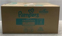 Sz 4 Case of 150 Pampers Diapers - NEW