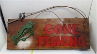 "Gone Fishing" sign