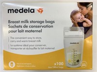 New 100-Pk 6oz Medela Breast Milk Storage Bags