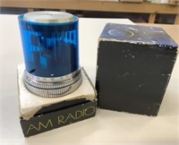 EXC Rare GE Blue Max Light Transistor Radio *Works