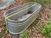 Large galvanized tub- see bottom - hole