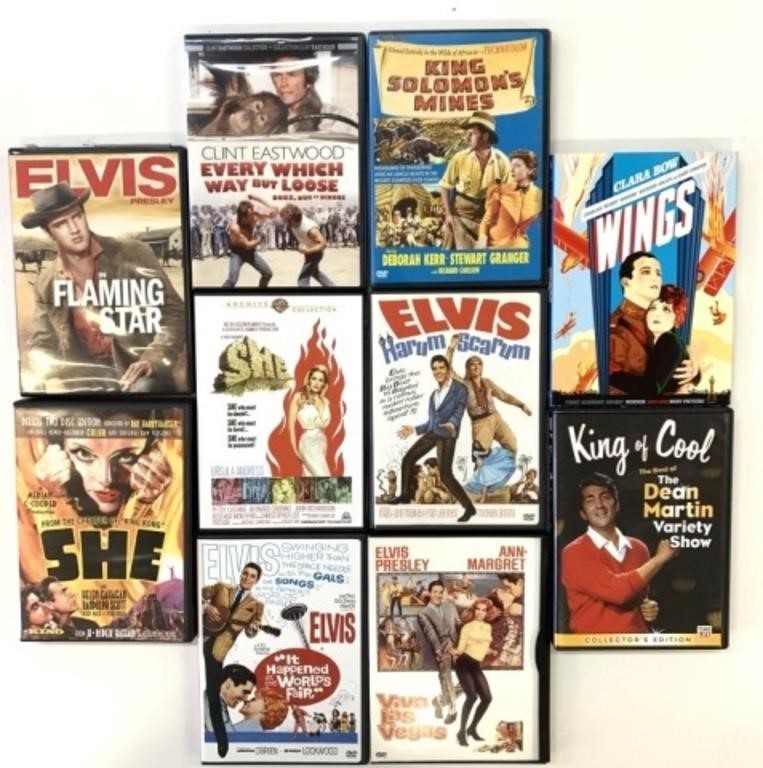 10 Old Time DVD Movies - Elvis Plus