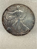 2002  1oz Silver Walking Liberty Dollar