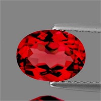 Natural Oval Red Topaz [Flawless-VVS]