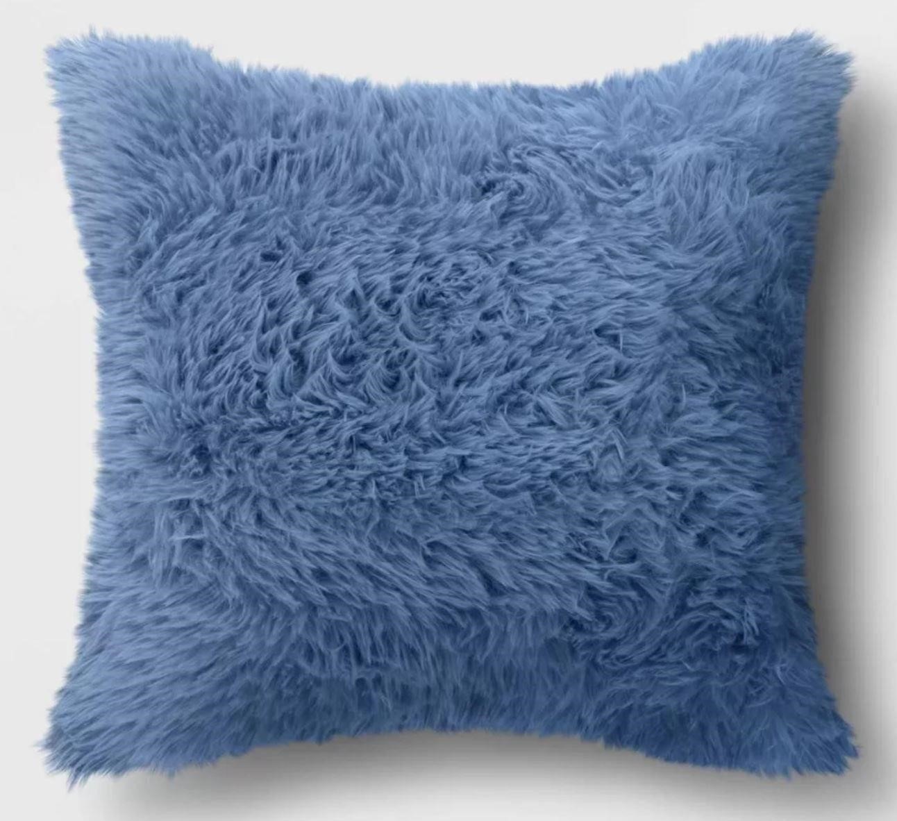 Oversized Faux Fur Throw Pillow