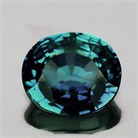 Natural  Bluish Green Sapphire [Flawless-VVS]