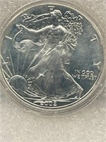2002 Colorized  1oz Silver Walking Liberty Dollar