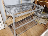 Metal shelf with extra on 3rd floor