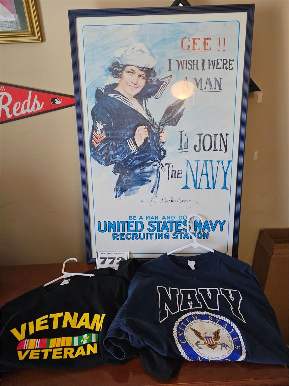 Navy Poster & XL T-shirts