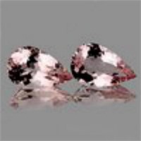 Natural Pink Morganite Pair [Flawless-VVS]