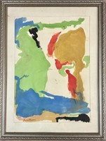 HELEN FRANKENTHALER WATERCOLOR ABSTRACT PAINTING