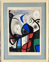 JOAN MIRO ABSTRACT SERIGRAPH ON PAPER
