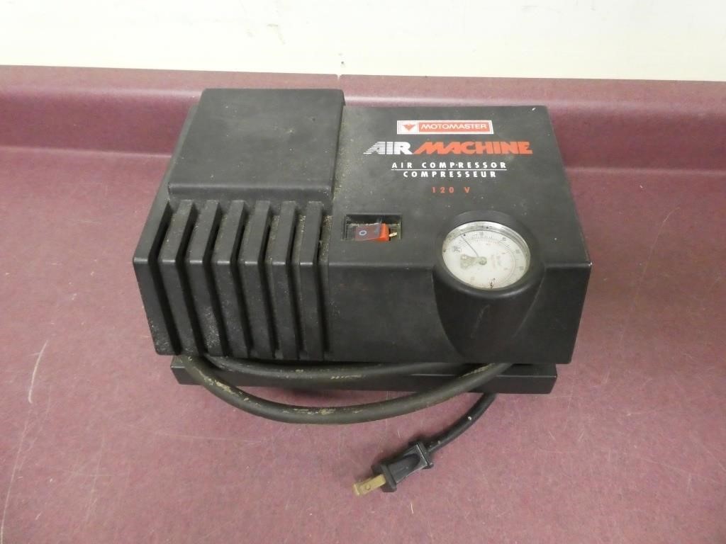 Motomaster Electric Mini Air Compressor Working