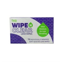 Flents Wipe N Clear Lens Wipes 75 Count